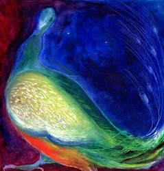 Starlight, 2012, (olie og diamanter på kort)
